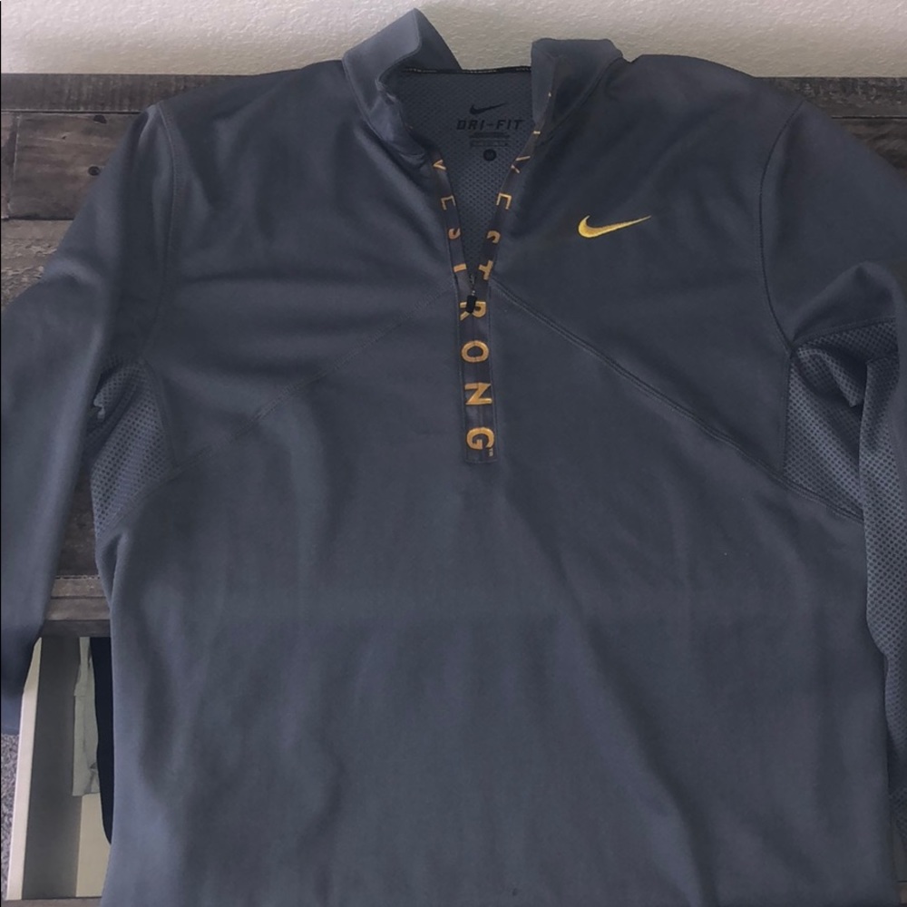 Nike quarter zip pull over, livestrong